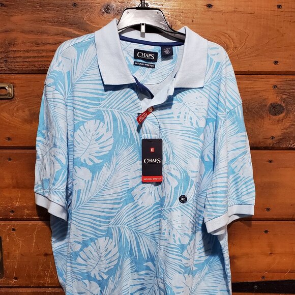 Men's Chaps Collared Hawaiian Shirt - Picture 2 of 6